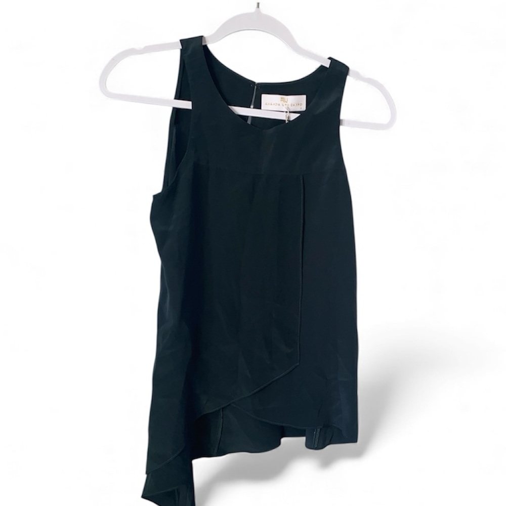 Amanda Uprichard Stone Green Top sz xs